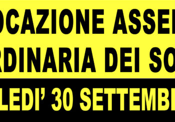 CONVOCAZIONE ASSEMBLEA ORDINARIA SOCI